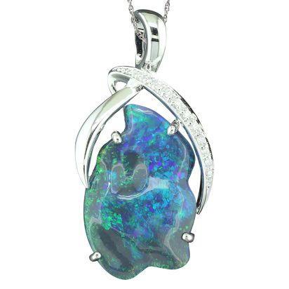 Black Opal Pendant by Parle